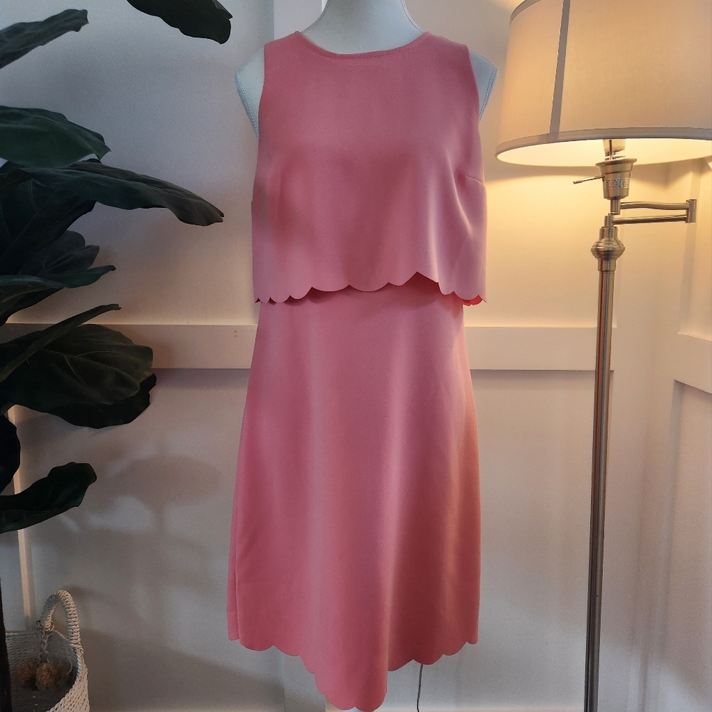 Romantic soft pink Loft size 4 flirty and light dress